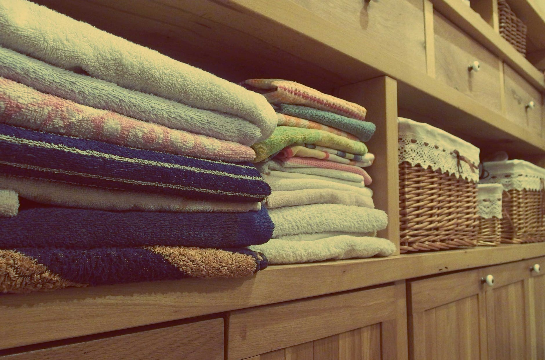 poskladané ručníky